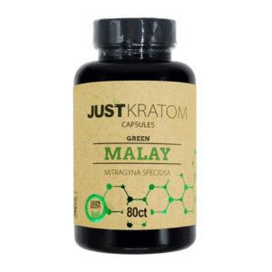 JUST KRATOM CAPSULES 80CT - MALAY GREEN VEIN