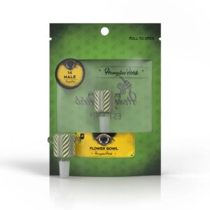 HONEYBEE HERB GLASS BOWLS - FB-9 LIME GREEN