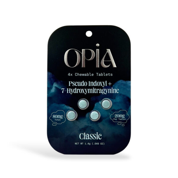 OPIA PSEUDO INDOXYL + 7-HYDROXYMITRAGYNINE CHEWABLE TABLETS 20MG 4CT - CLASSIC