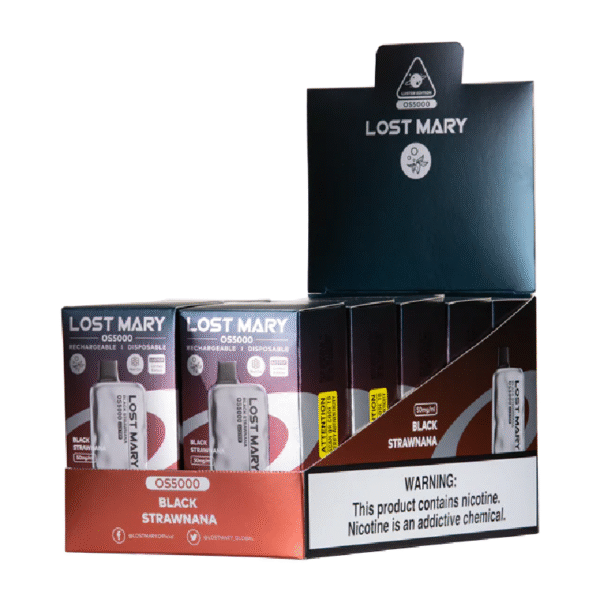 LOST MARY OS5000 - BLACK STRAWNANA