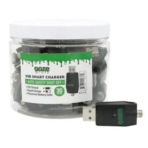 OOZE USB SMART CHARGER JAR OF 30 - BLACK