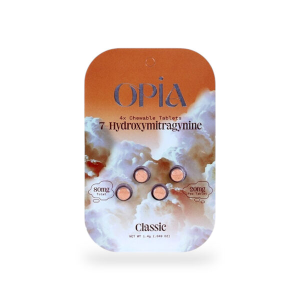 OPIA 7-HYDROXYMITRAGYNINE CHEWABLE TABLETS 20MG 4CT - CLASSIC