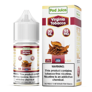 POD JUICE SALT NIC 30ML 55MG - VIRGINIA TOBACCO