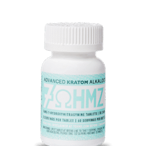 7 OHMZ ADVANCED KRATOM ALKALOIDS 7-HYDROXYMITRAGYNINE TABLETS BOTTLE 14MG 30CT - UNFLAVORED