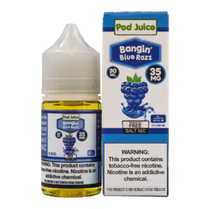 POD JUICE SALT NIC 30ML 35MG - BANGIN BLUE RAZZ