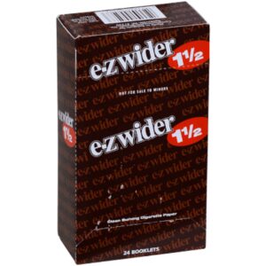 EZ WIDER ROLLING PAPER - 1 1/2 SIZE BOX OF 24 BROWN