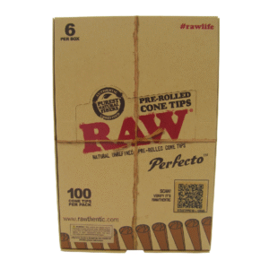 RAW TIPS BOX - PERFECTO 100 TIPS BOX OF 6