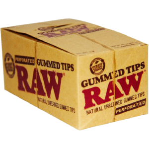 RAW TIPS BOX - GUMMED 33 TIPS BOX OF 24