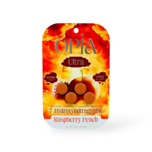 OPIA ULTRA 7-HYDROXYMITRAGYNINE CHEWABLE TABLETS 60MG 4CT - RASPBERRY PEACH