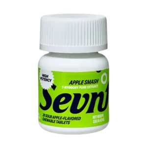 SEVN UP 7-HYDROXY PURE EXTRACT TABLETS BOTTLE 40MG 20CT - APPLE SMASH (SOUR APPLE)