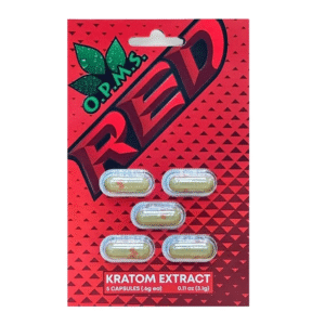 O.P.M.S. KRATOM CAPSULES - RED 5CT