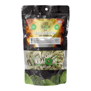EARTH KRATOM ORGANIC CAPSULES 150CT - BALI KRATOM