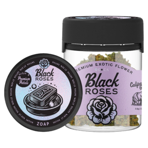 BLACK ROSES PREMIUM EXOTIC THC-A FLOWER 3.5G JAR - ZOAP SATIVA