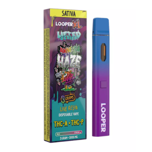 LOOPER XL LIFTED SERIES LIVE RESIN 3G DISPOSABLE - MIRACLE ALIEN COOKIES HYBRID