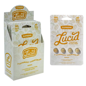 LUCID 7-HYDROXY CHEWABLES 7-HYDROXYMITRAGYNINE SUPREME BLEND TABLETS 30MG 4CT - MANGO