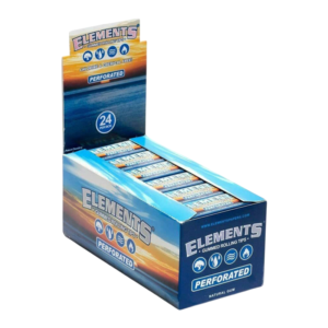 ELEMENTS TIPS GUMMED ROLLING PERFORATED 24 -CT