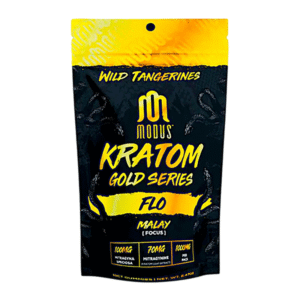 MODUS GOLD SERIES  KRATOM GUMMIES 1000MG  - FLO MALAY FOCUS - WILD TANGERINES