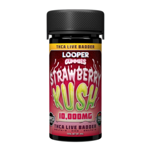 LOOPER THCA ULTRA POTENT FULL SPECTRUM GUMMIES 500MG 20CT JAR - STRAWBERRY KUSH