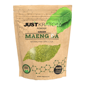 JUST KRATOM POWDER 1000 GRAMS - MAENG DA GREEN VEIN