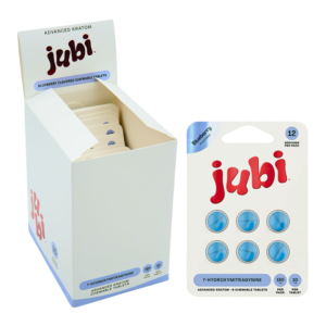 JUBI ADVANCED KRATOM 7-HYDROXYMITRAGYNINE TABLETS 30MG 6CT - BLUEBERRY