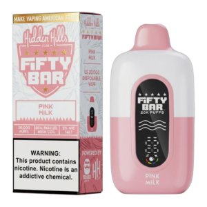 HIDDEN HILLS CLUB X FIFTY BAR 20000 BOX OF 5 - PINK MILK