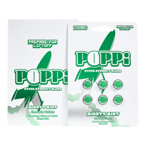 EXODUS POPPI HYPER HYDROXY BLEND CHEWABLE TABLETS 35MG 6CT - MIGHTY MINT