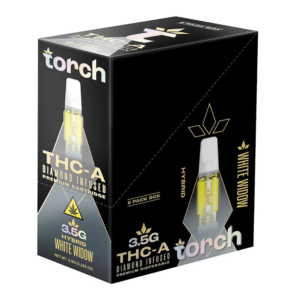 TORCH DIAMOND INFUSED PREMIUM THC-A CARTRIDGE 3.5G - WHITE WIDOW HYBRID
