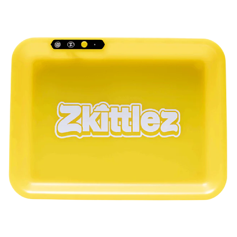 GLOW TRAY ZKITTLES ROLLING TRAY - YELLOW