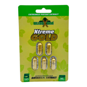 BLISSXTRA XTREME GOLD BOTANICAL EXTRACT CAPSULES 250MG - 5CT