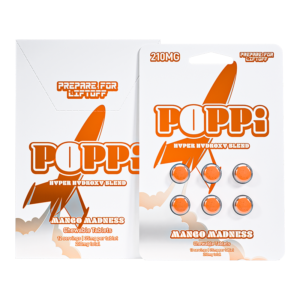 EXODUS POPPI HYPER HYDROXY BLEND CHEWABLE TABLETS 35MG 6CT - MANGO MADNESS