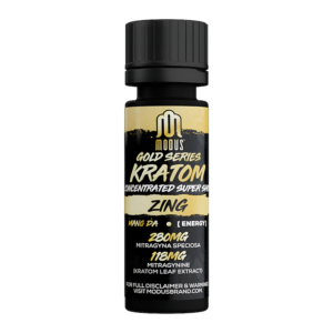MODUS GOLD SERIES CONCENTRATED SUPER KRATOM SHOTS 15ML 398MG - ZING MAENG DA ENERGY
