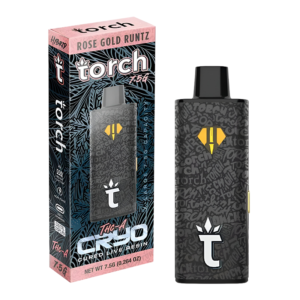 TORCH CRYO THC-A LIVE RESIN DISPOSABLE 7500MG - ROSE GOLD RUNTZ HYBRID