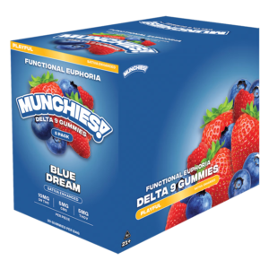 DELTA MUNCHIES FUNCTIONAL EUPHORIA DELTA 9 BOOSTED GUMMIES - BLUE DREAM SATIVA - PLAYFUL