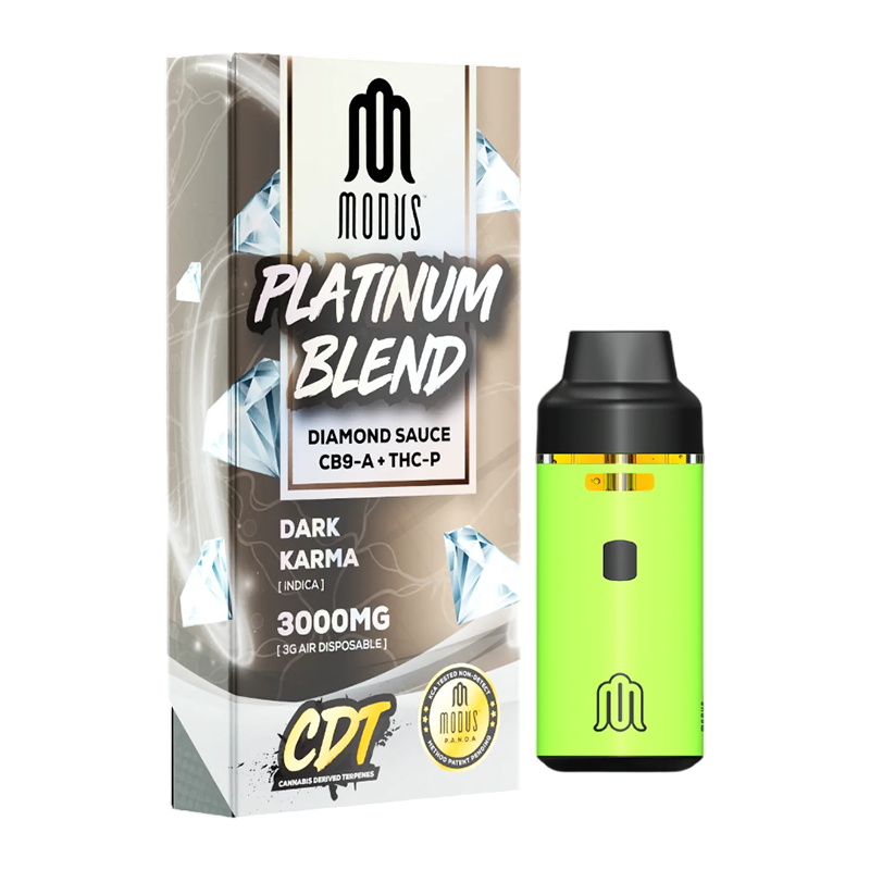 MODUS PLATINUM BLEND DIAMOND SAUCE CB9-A + THC-P 3000MG DISPOSABLE - DARK KARMA INDICA