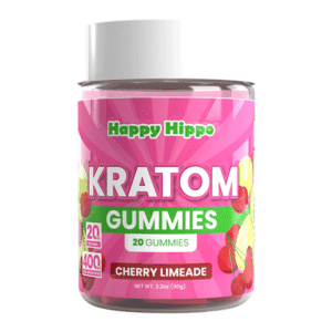 HAPPY HIPPO KRATOM GUMMIES JAR 20MG 20CT - CHERRY LIMEADE
