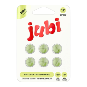 JUBI ADVANCED KRATOM 7-HYDROXYMITRAGYNINE TABLETS 30MG 6CT - MINT