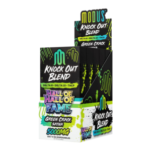MODUS HALL OF FAME KNOCK OUT BLEND 5000MG DISPOSABLE - GREEN CRACK SATIVA