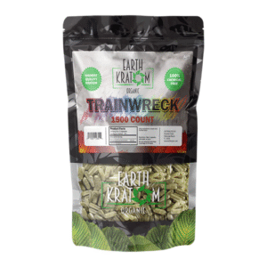 EARTH KRATOM ORGANIC CAPSULES 1500CT - TRAINWRECK