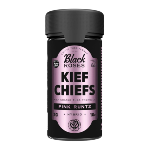 BLACK ROSES KIEF CHIEFS EXOTIC KIEF COATED PRE-ROLLS 2G 10CT JAR - PINK RUNTZ HYBRID