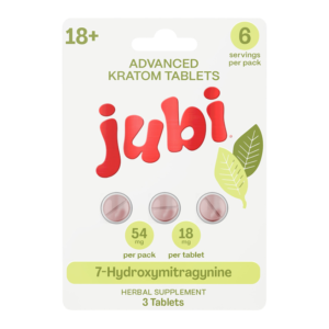 JUBI ADVANCED KRATOM 7-HYDROXYMITRAGYNINE TABLET 18MG 3CT - UNFLAVORED