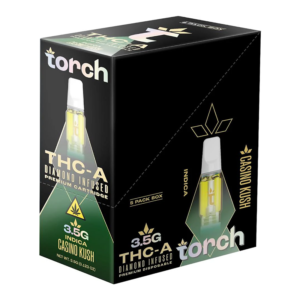 TORCH DIAMOND INFUSED PREMIUM THC-A CARTRIDGE 3.5G - CASINO KUSH INDICA