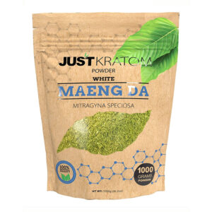 JUST KRATOM POWDER 1000 GRAMS - MAENG DA WHITE VEIN