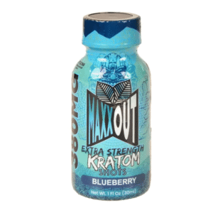 MAXXOUT EXTRA STRENGTH KRATOM SHOTS 380MG - BLUEBERRY