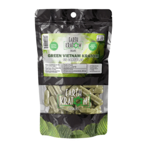 EARTH KRATOM ORGANIC CAPSULES 65CT - GREEN VIETNAM