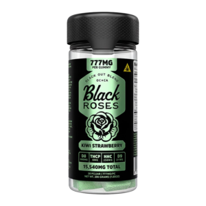 BLACK ROSES BLACK OUT BLEND GUMMIES 777MG 20CT JAR - KIWI STRAWBERRY