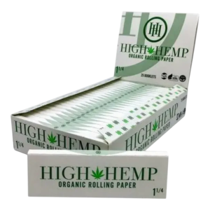 HIGH HEMP ROLLING PAPERS - 1 1/4 SIZE BOX OF 25