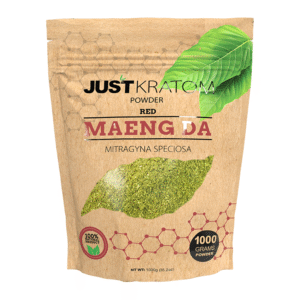 JUST KRATOM POWDER 1000 GRAMS - MAENG DA RED VEIN