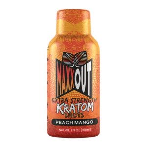 MAXXOUT EXTRA STRENGTH KRATOM SHOTS 380MG - PEACH MANGO