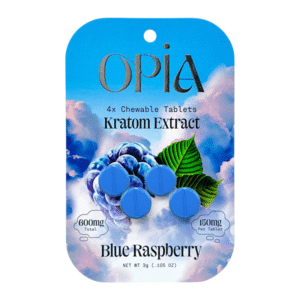 OPIA KRATOM EXTRACT TABLETS 150MG 4CT - BLUE RASPBERRY