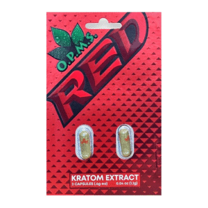 O.P.M.S. KRATOM CAPSULES - RED 2CT